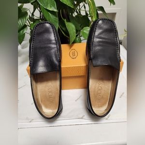 TODS brushed leather flats women's size 8